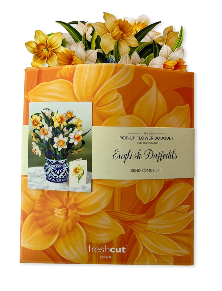 English Daffodils Large Pop-Up Card