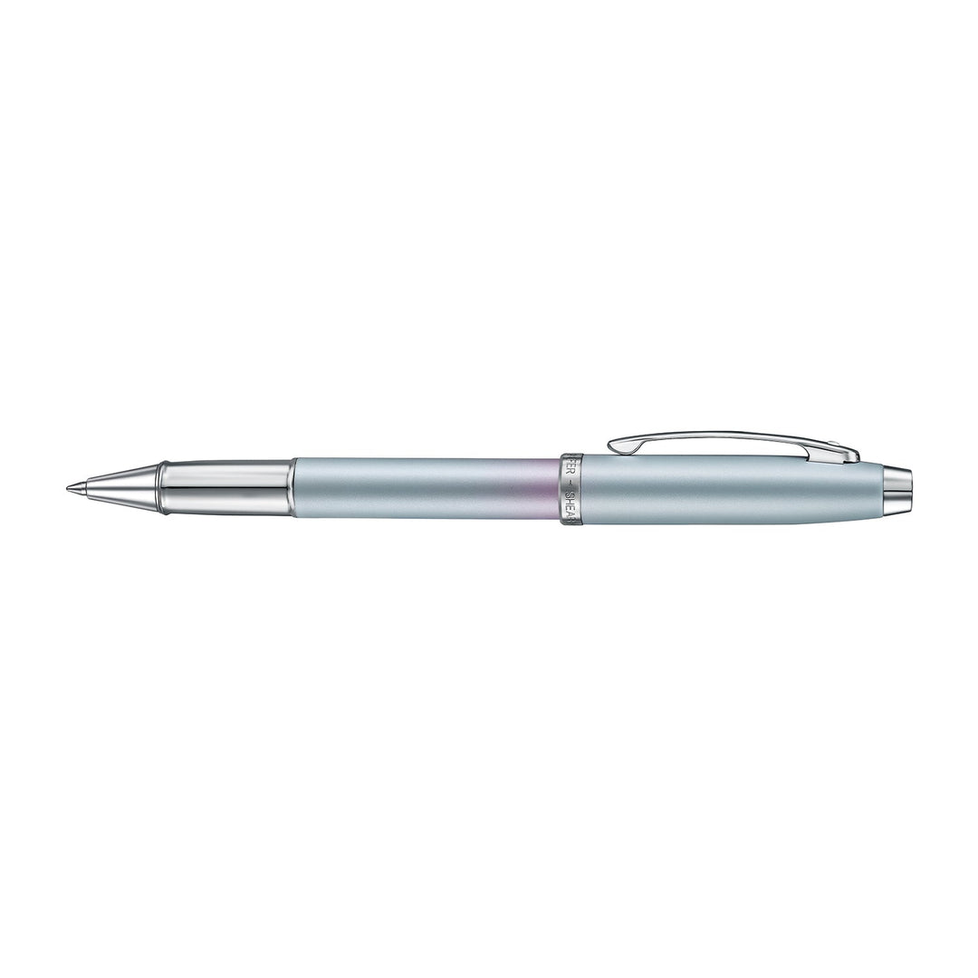 Sheaffer 100 9376 Expressions Pearlised Gradient Rollerball Pen | Blue and Pink with Chrome-plated Trim
