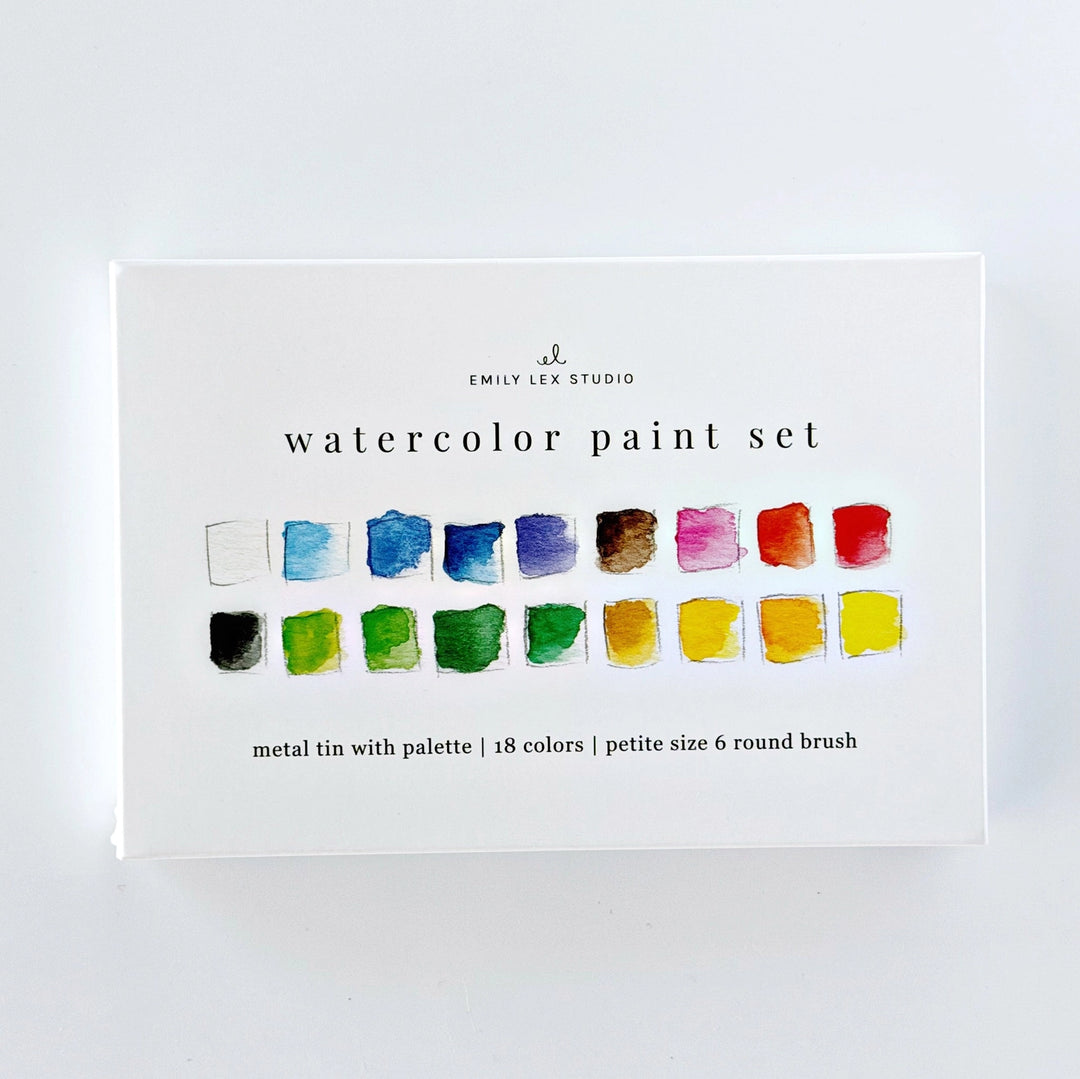 Emily Lex Studio Watercolor Paint Set with Brush
