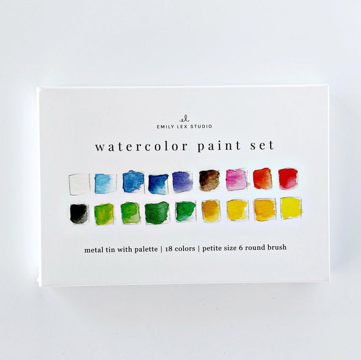Emily Lex Studio Watercolor Paint Set with Brush