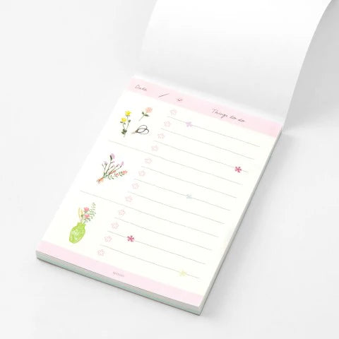 Dried Flower To-Do Memo Pad