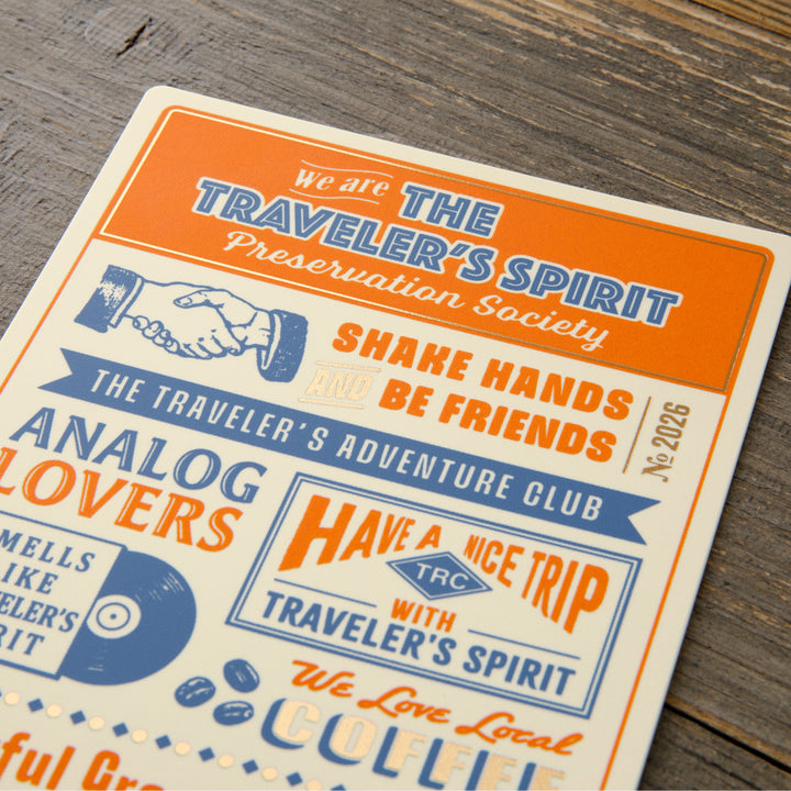 TRAVELER'S notebook Plastic Sheet | Regular Size | 2026 Edition