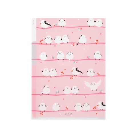 Long-Tailed Tits 3 Pocket Clear Folder