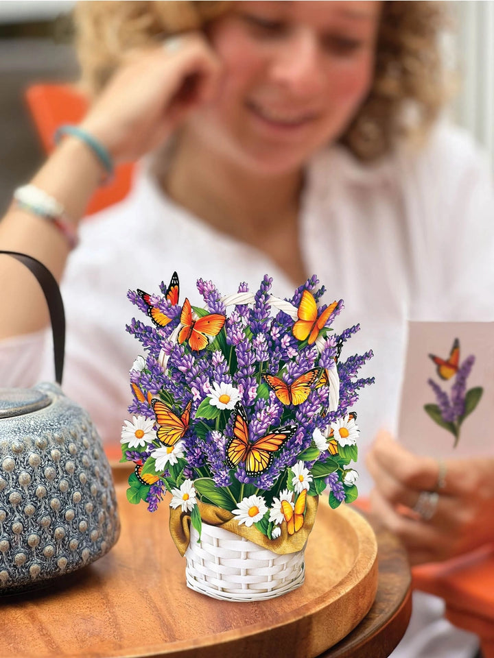 Lavender and Butterflies Mini Pop-Up Card