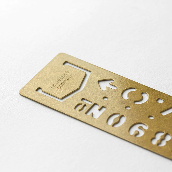 Brass Template Bookmark | Number
