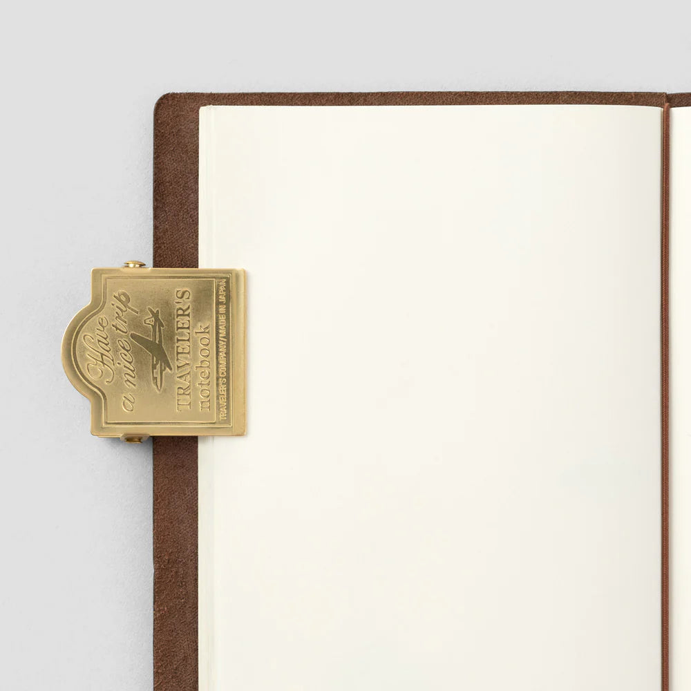 Traveler's Notebook 030 Brass Clip | Airplane