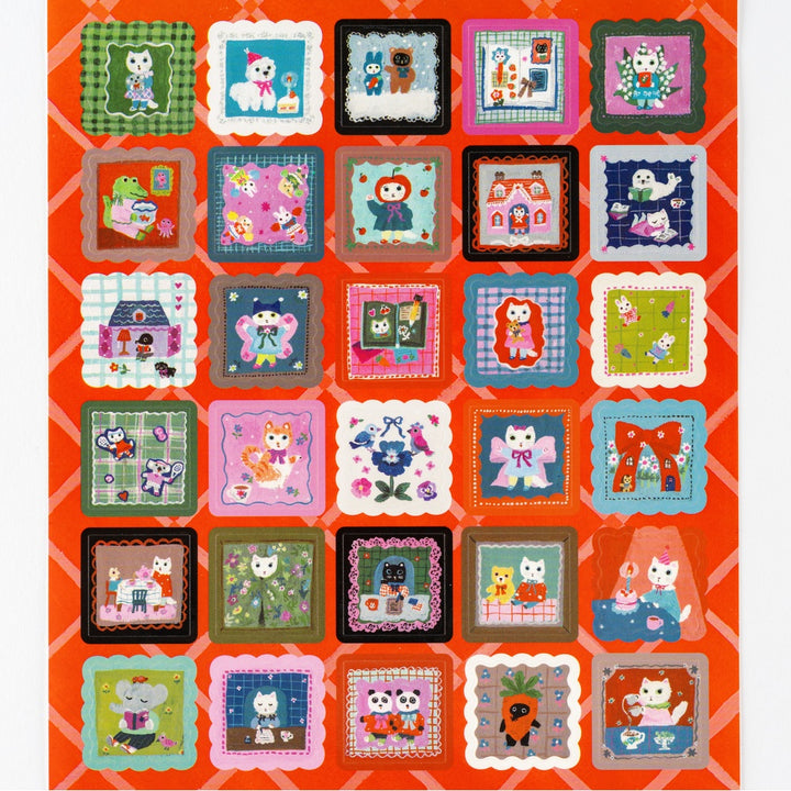 Yumi Kitagishi: Stickers | Daily Life of White Cat