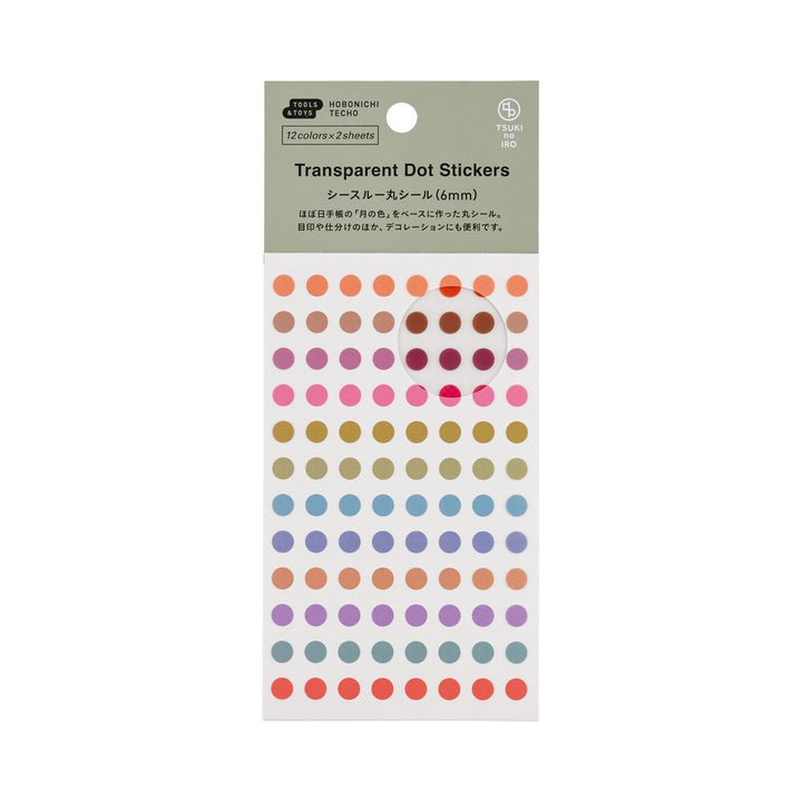 TSUKI no IRO: Transparent Dot Stickers (6mm)
