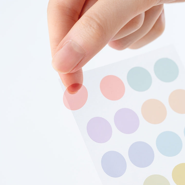 TSUKI no IRO: Transparent Dot Stickers (15mm)