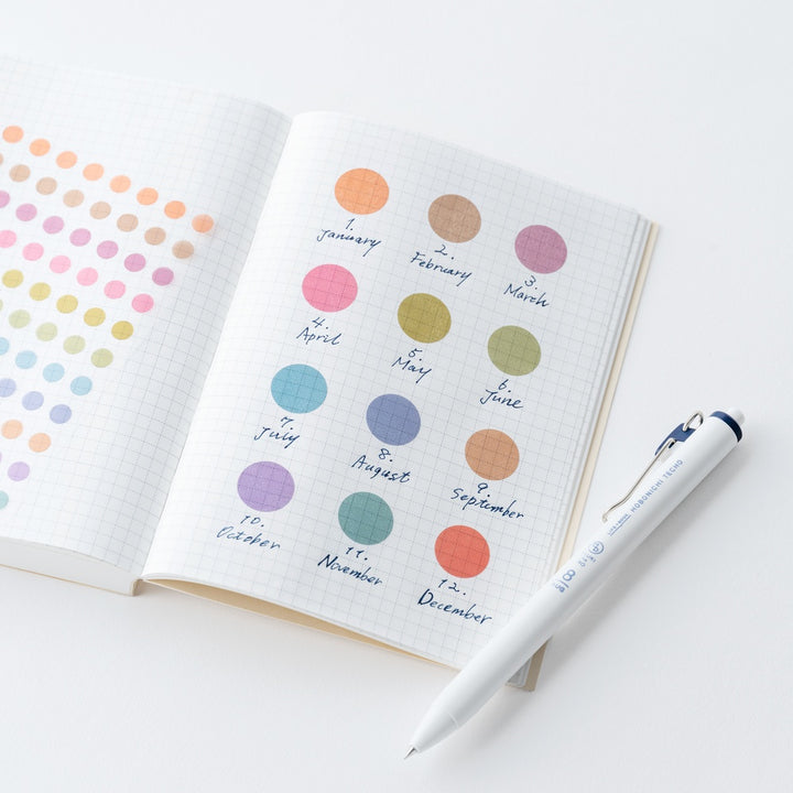 TSUKI no IRO: Transparent Dot Stickers (15mm)