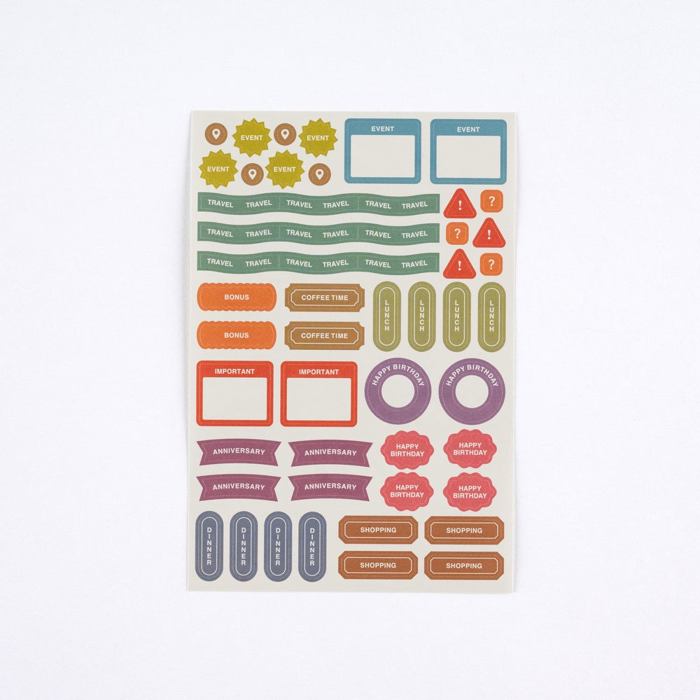 TSUKI no IRO: Sticker Set (Schedule)