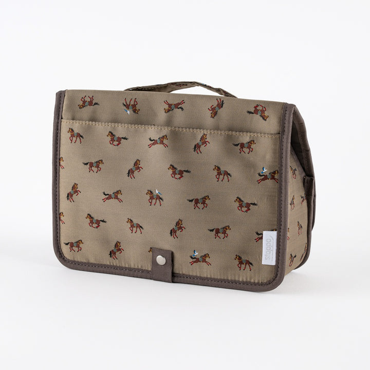 Hobonichi Stappo Pouch | Bow & Tie: Galloping Horses
