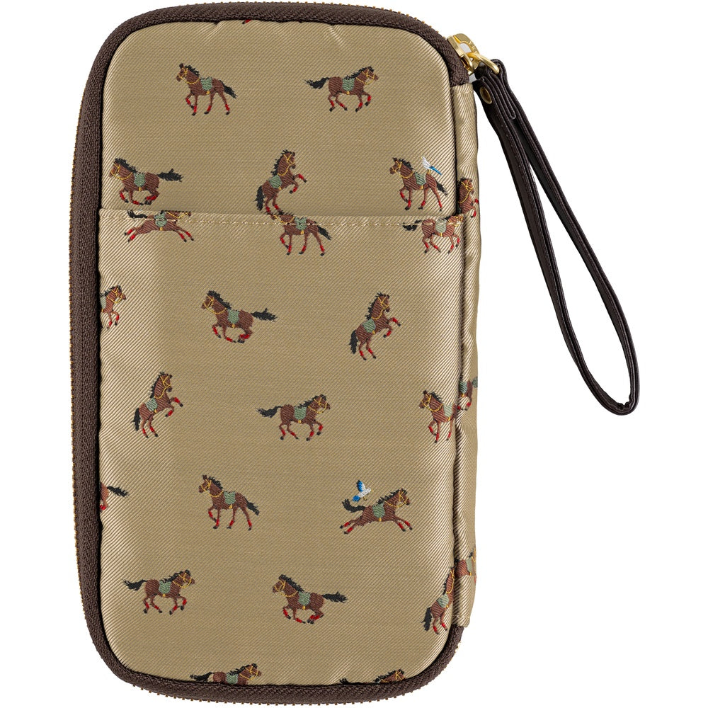 Small Drawer Pouch | Bow & Tie: Galloping Horses