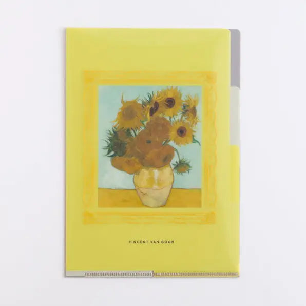 Sunflowers 3 Pocket A5 Clear Folder