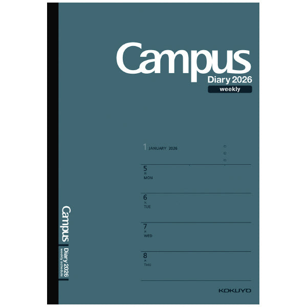 2026 Campus Horizontal Weekly Planner | A5