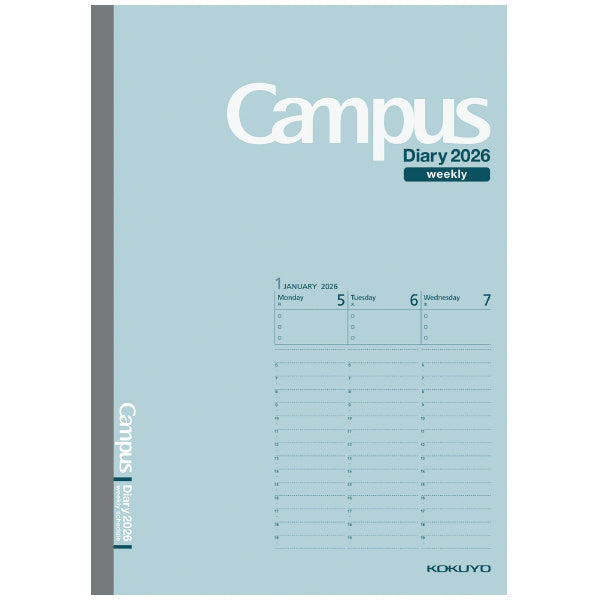 2026 Campus Vertical Weekly Planner | A5