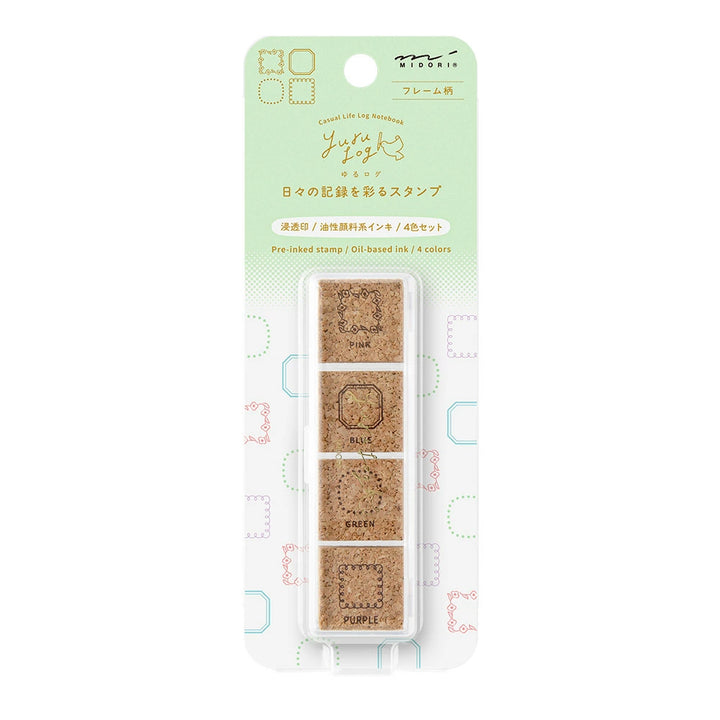 Yuru Log Pre-Inked Paintable Stamp | Frame