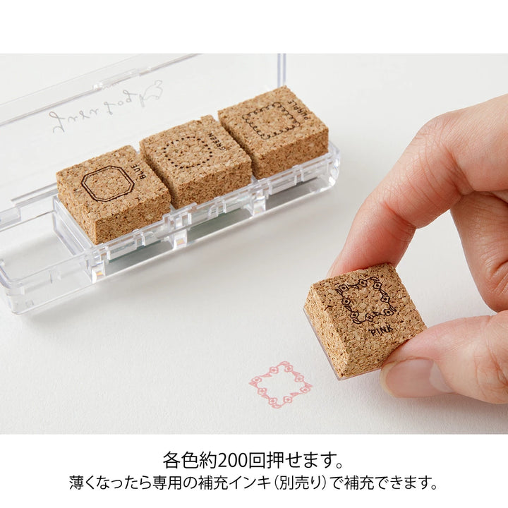 Yuru Log Pre-Inked Paintable Stamp | Frame