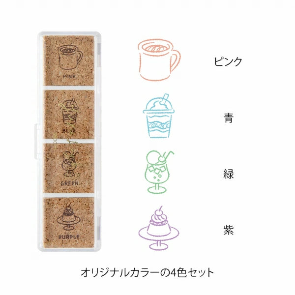 Yuru Log Pre-Inked Paintable Stamp | Cafe