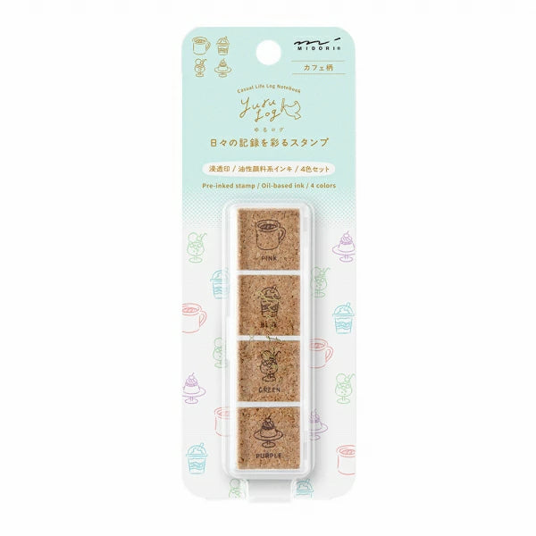 Yuru Log Pre-Inked Paintable Stamp | Cafe