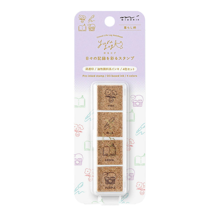Yuru Log Pre-Inked Paintable Stamp | Daily Life