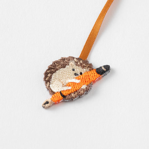Hedgehog Embroidery Bookmark