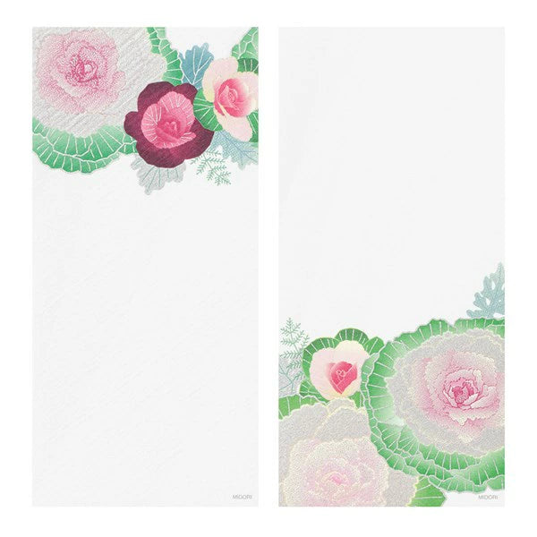 Silk Cabbage Wreath Message Pad | Foiled-Stamp Paper