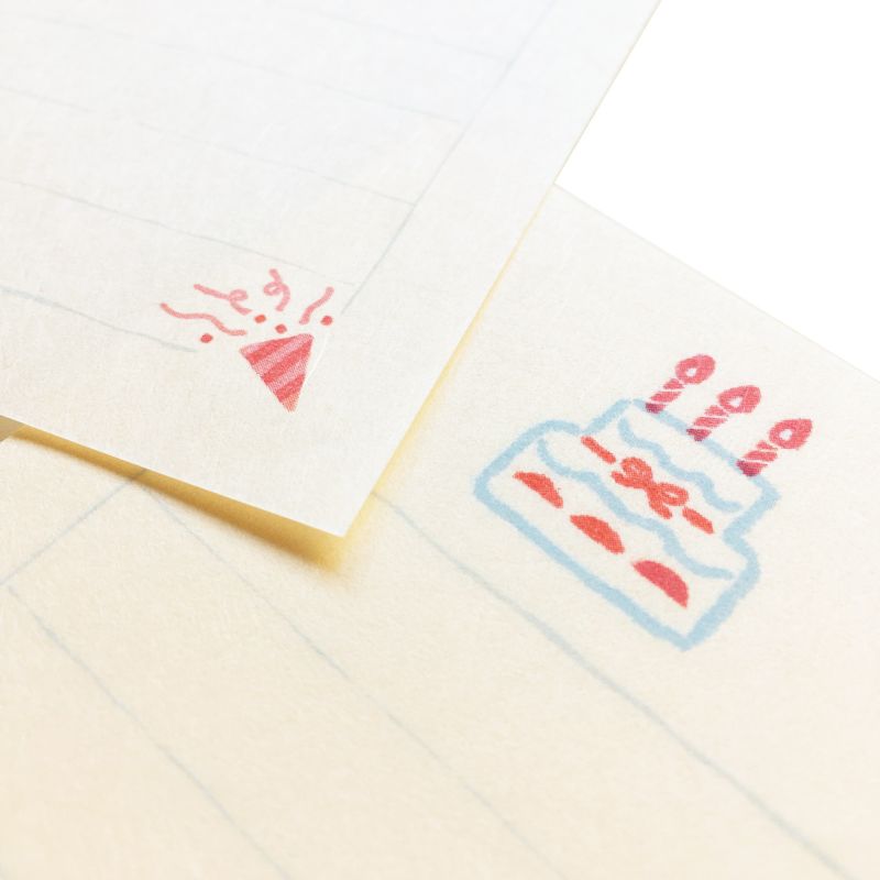 Birthday Cake Mini Letter Set