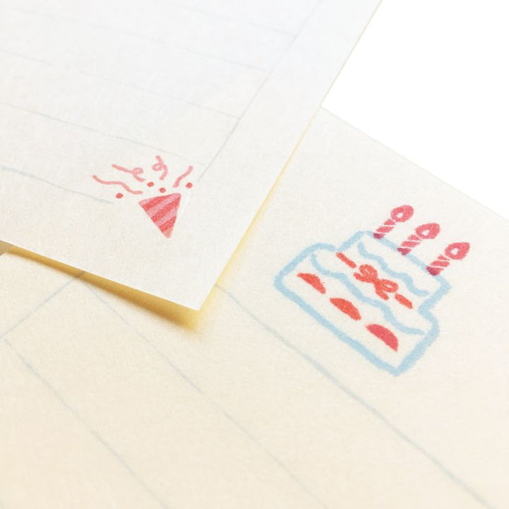 Birthday Cake Mini Letter Set