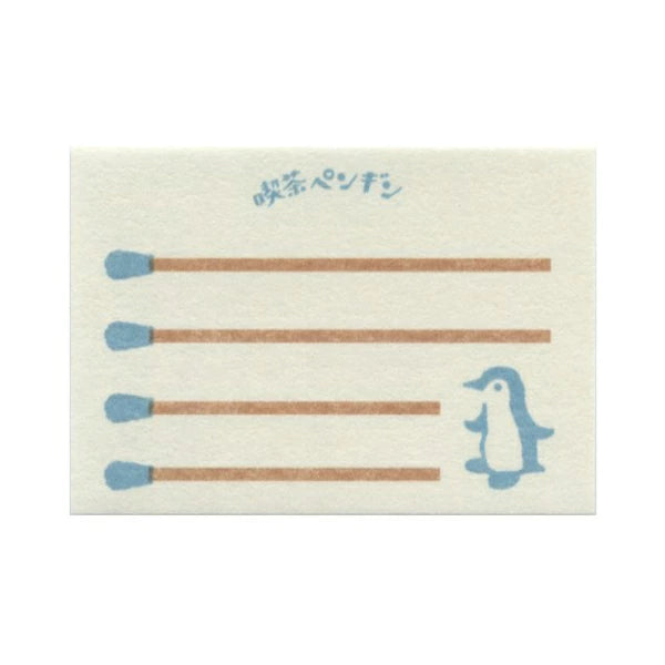 Cafe Penguin Matchbox Memo Notes