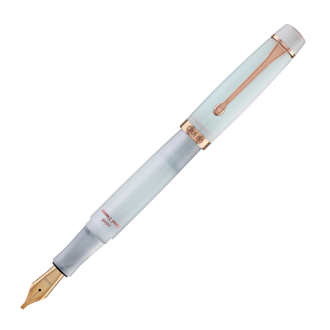 OPUS 88 Harmony Cloud Dancer Fountain Pen | Rose Gold Accent | Special Edition