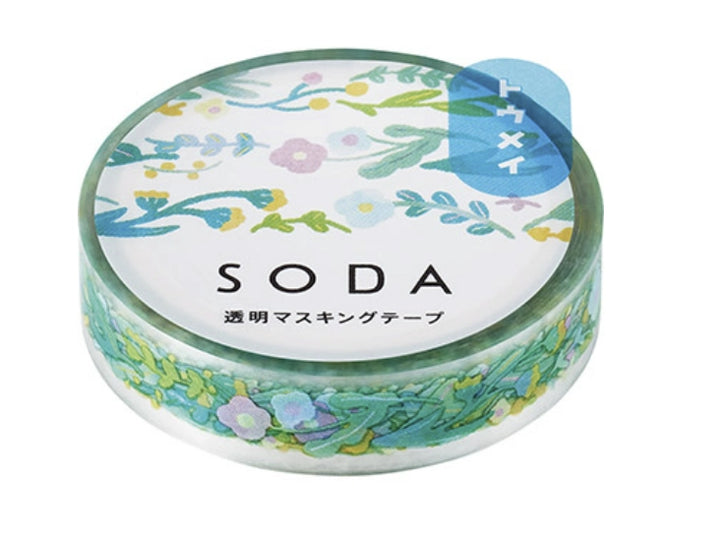 Flower SODA Transparent Sticker Tape