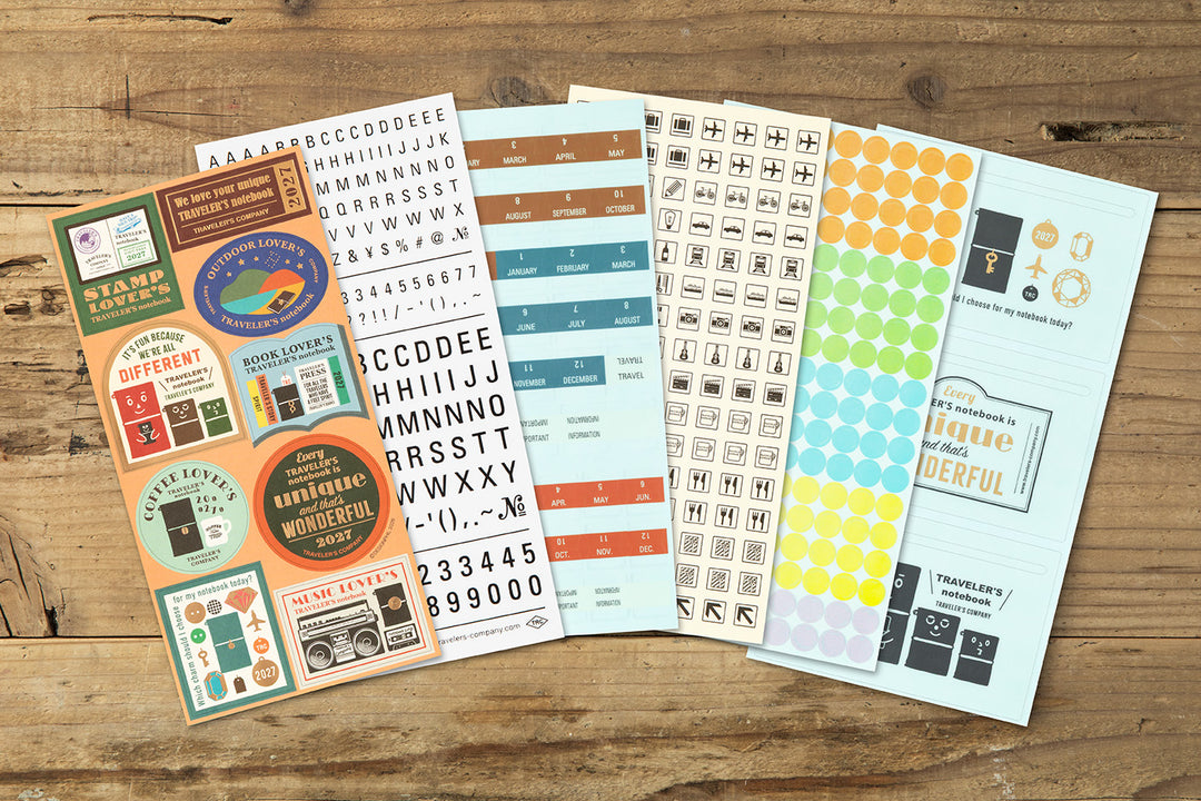 TRAVELER'S notebook Customized Sticker Set | 2027 Edition
