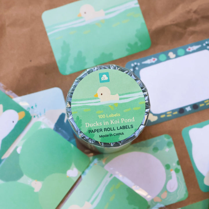Ducks in Koi Pond Sticky Notes Tape