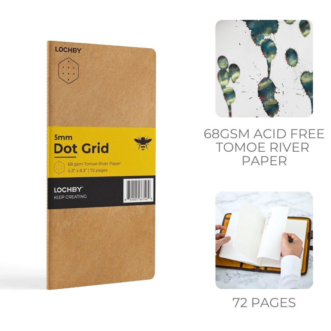 Tomoe River TN Size Stitched-Bind Notebook | Dot Grid