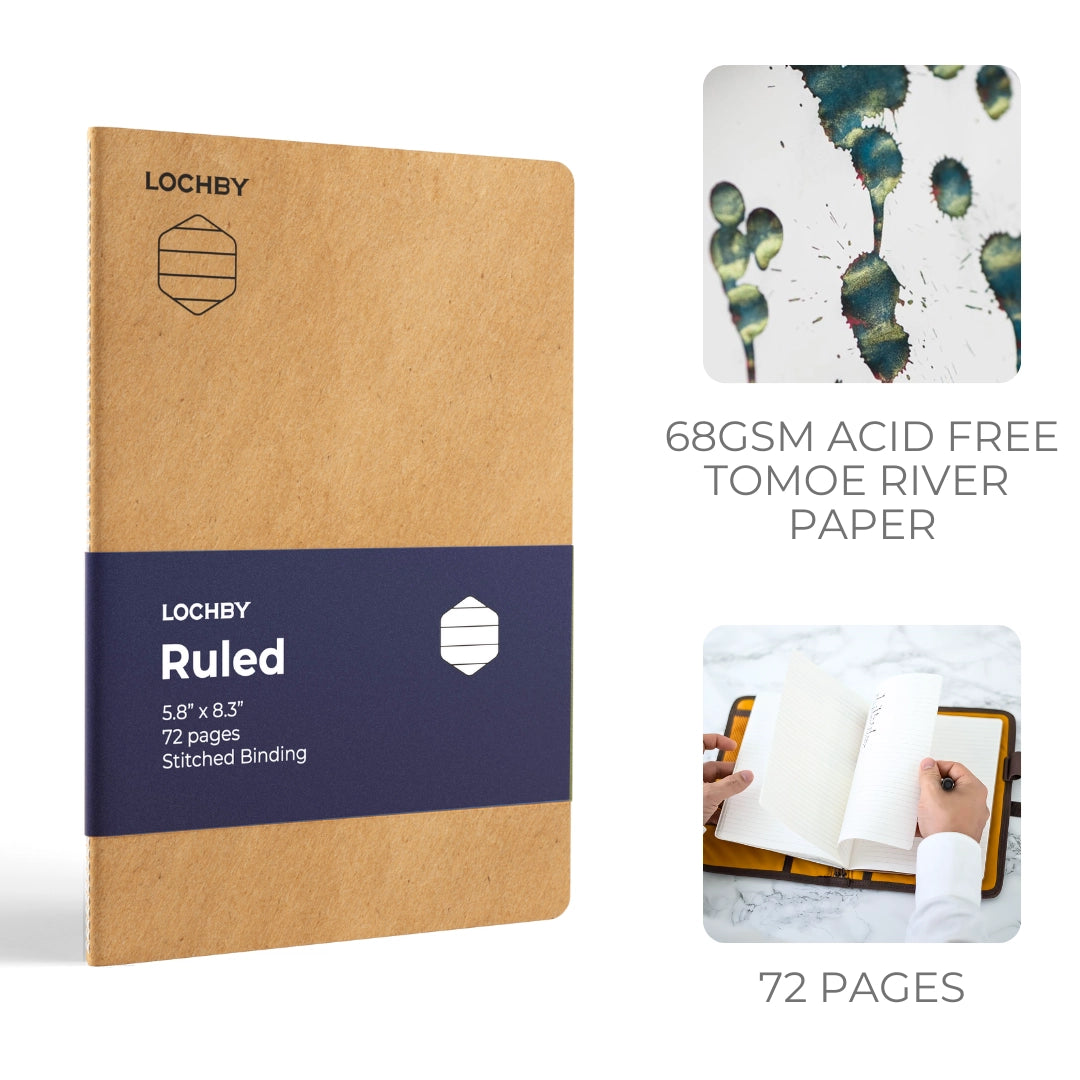 Tomoe River A5 Stitched-Bind Notebook | Lined