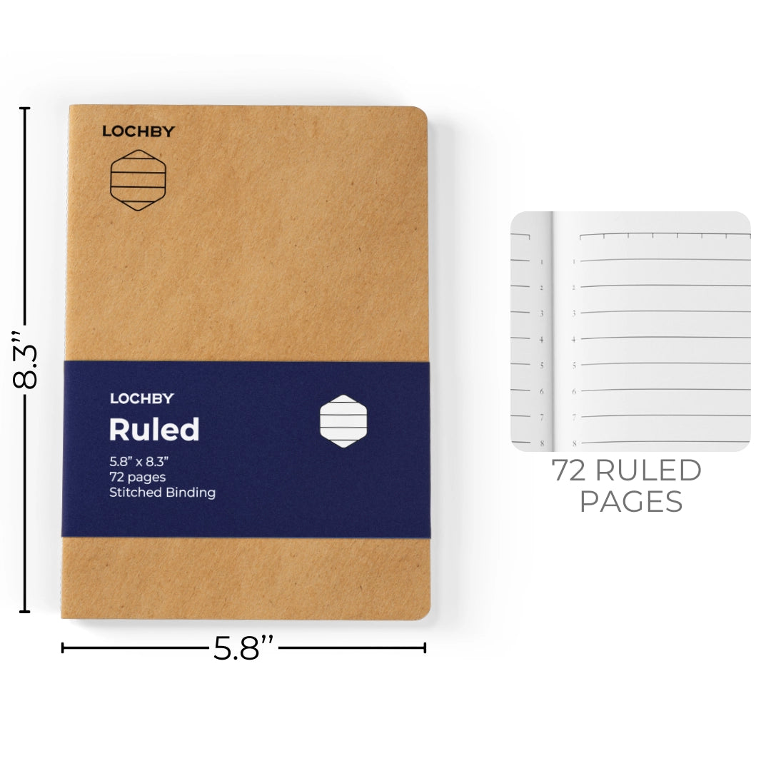 Tomoe River A5 Stitched-Bind Notebook | Lined