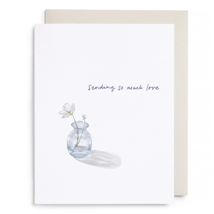 Bud Vase Sending Love | Greeting Card
