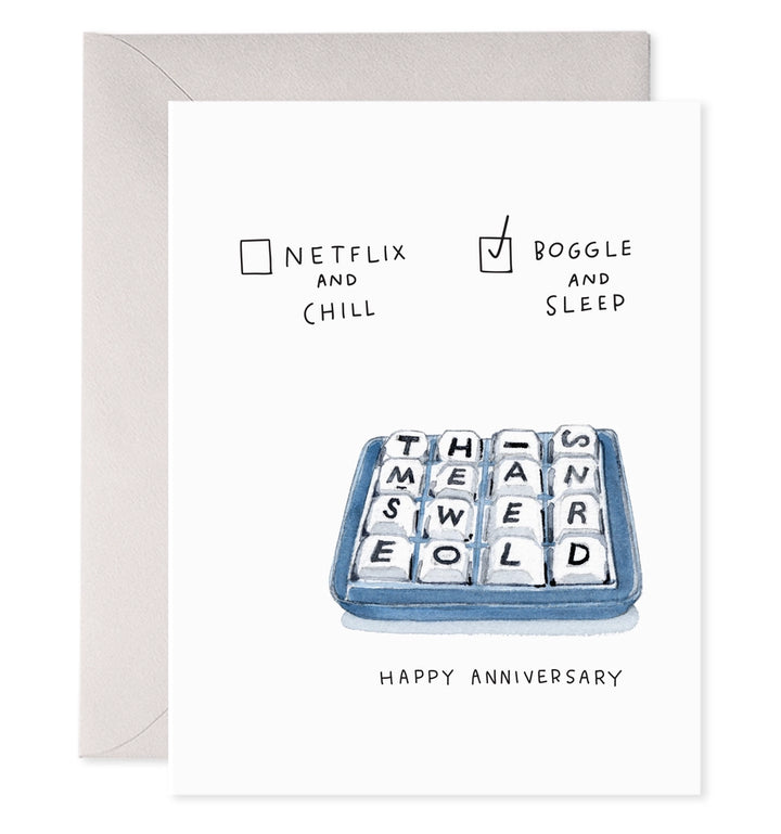 Boggle and Sleep | Greeting Card