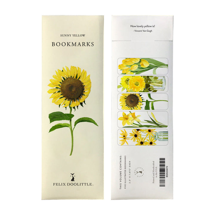 Sunny Yellow | Illustrated Bookmarks