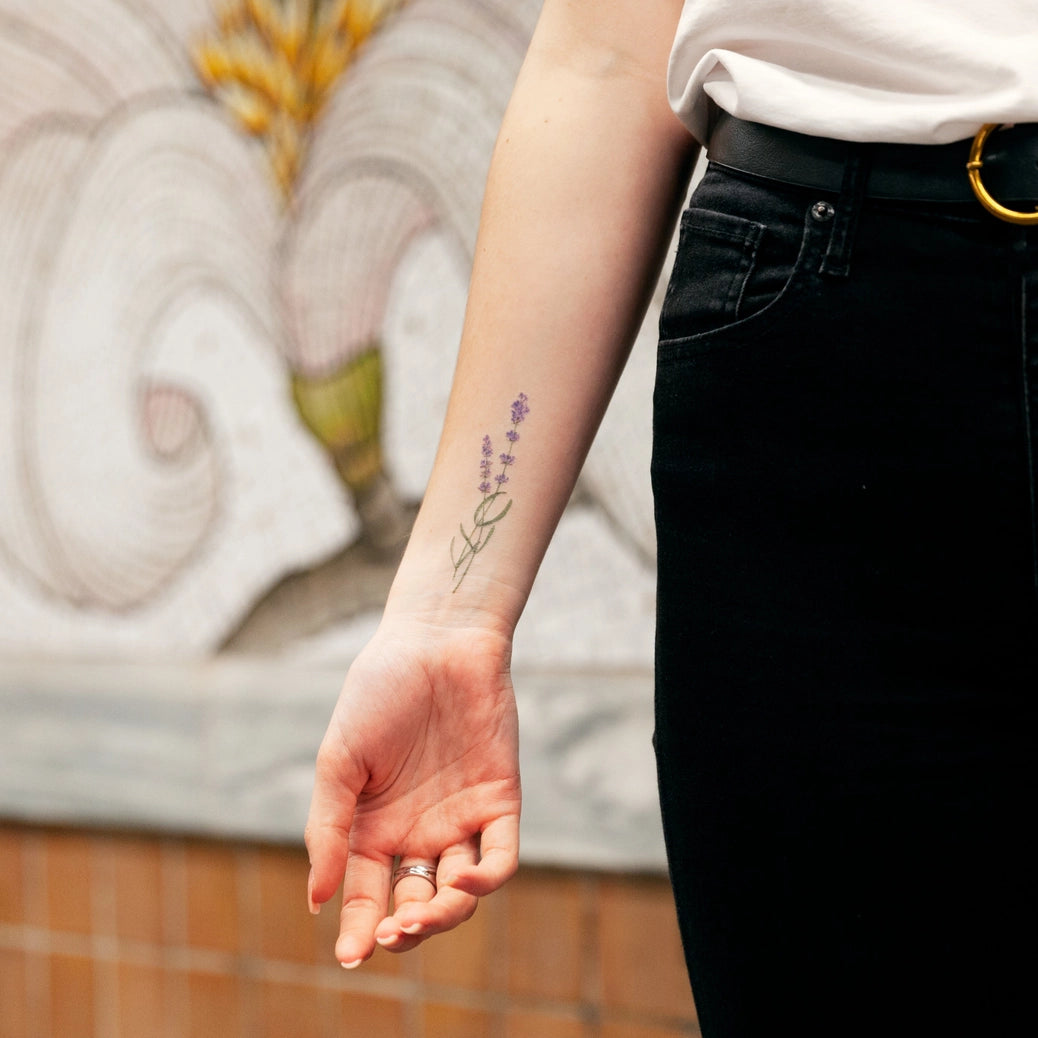 Lavender | Temporary Tattoo Pair