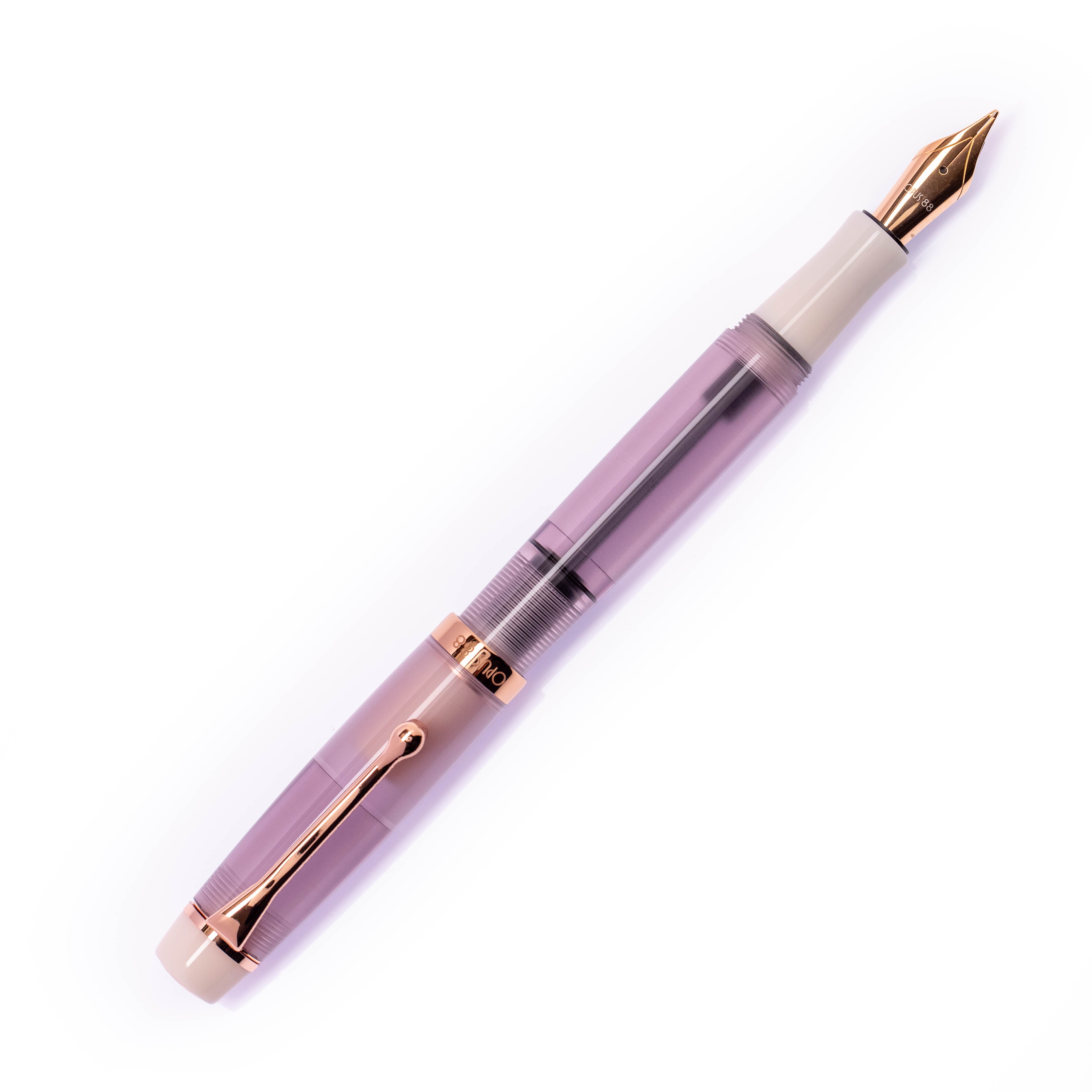 OPUS 88 Mocha Mousse Harmony Fountain Pen | Rose Gold Accent