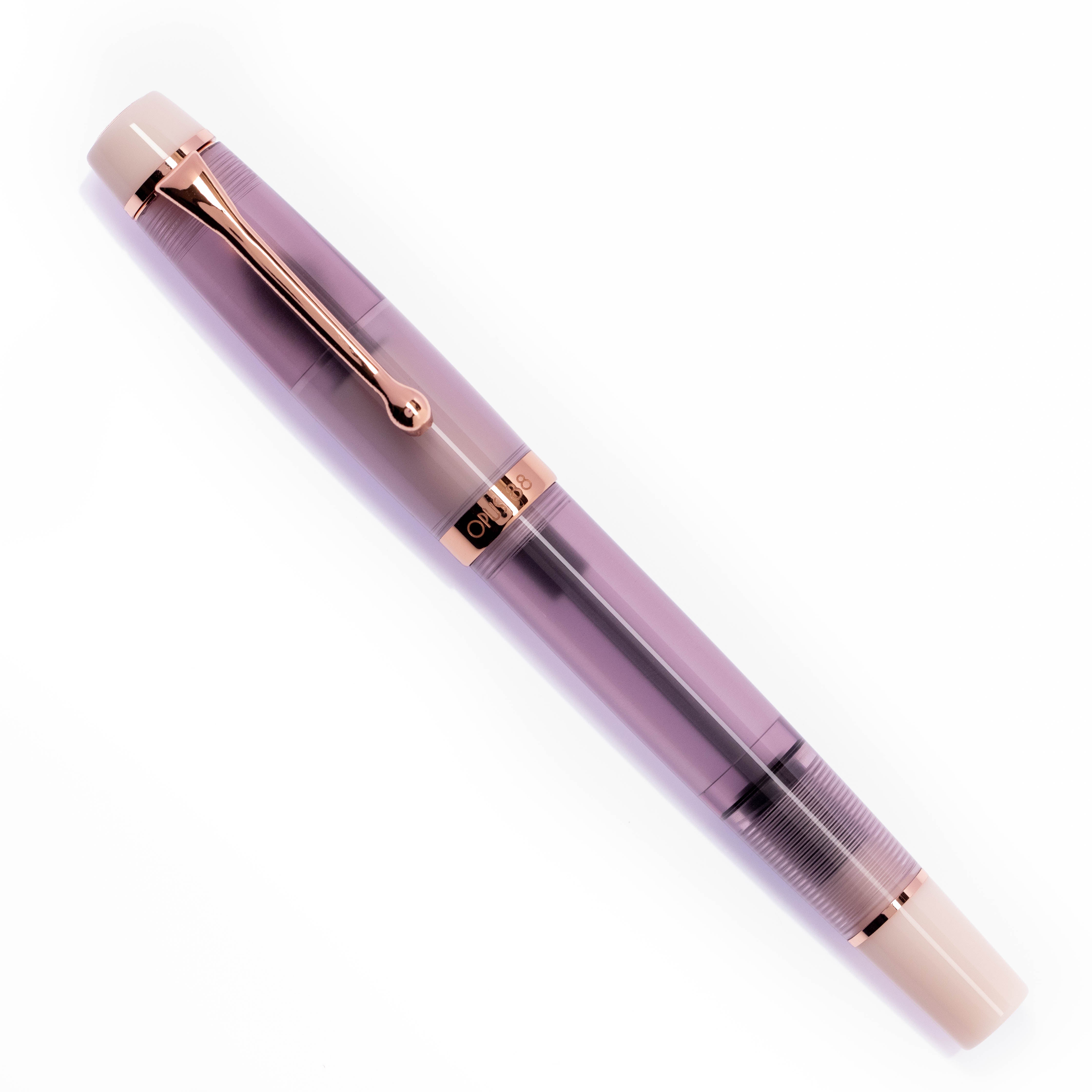 OPUS 88 Mocha Mousse Harmony Fountain Pen | Rose Gold Accent