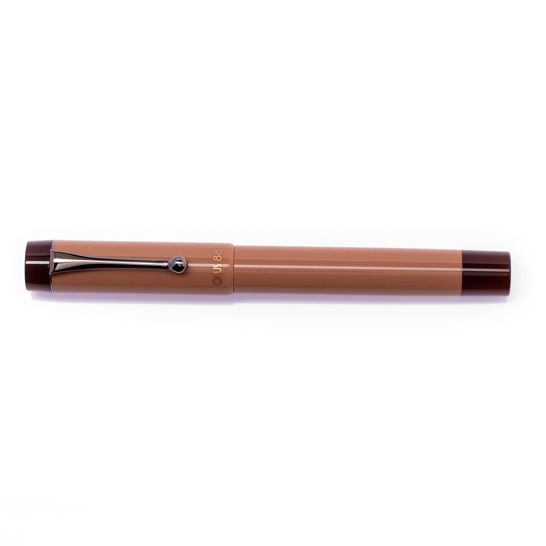 OPUS 88 Mocha Mousse Demo Fountain Pen | Black Accent | Special Edition