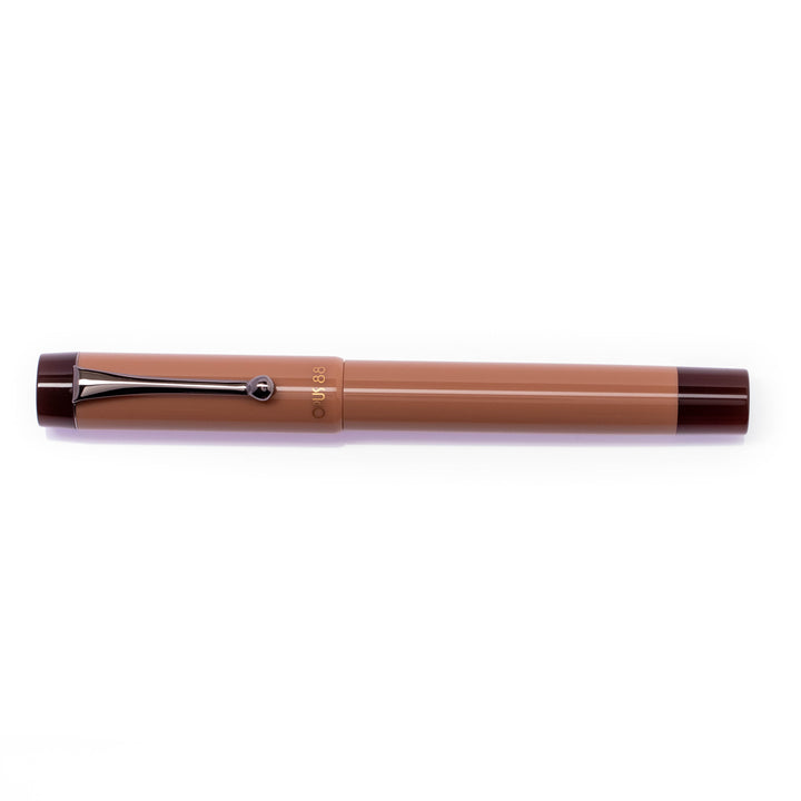 OPUS 88 Mocha Mousse Demo Fountain Pen | Black Accent | Special Edition