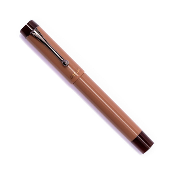 OPUS 88 Mocha Mousse Demo Fountain Pen | Black Accent | Special Edition