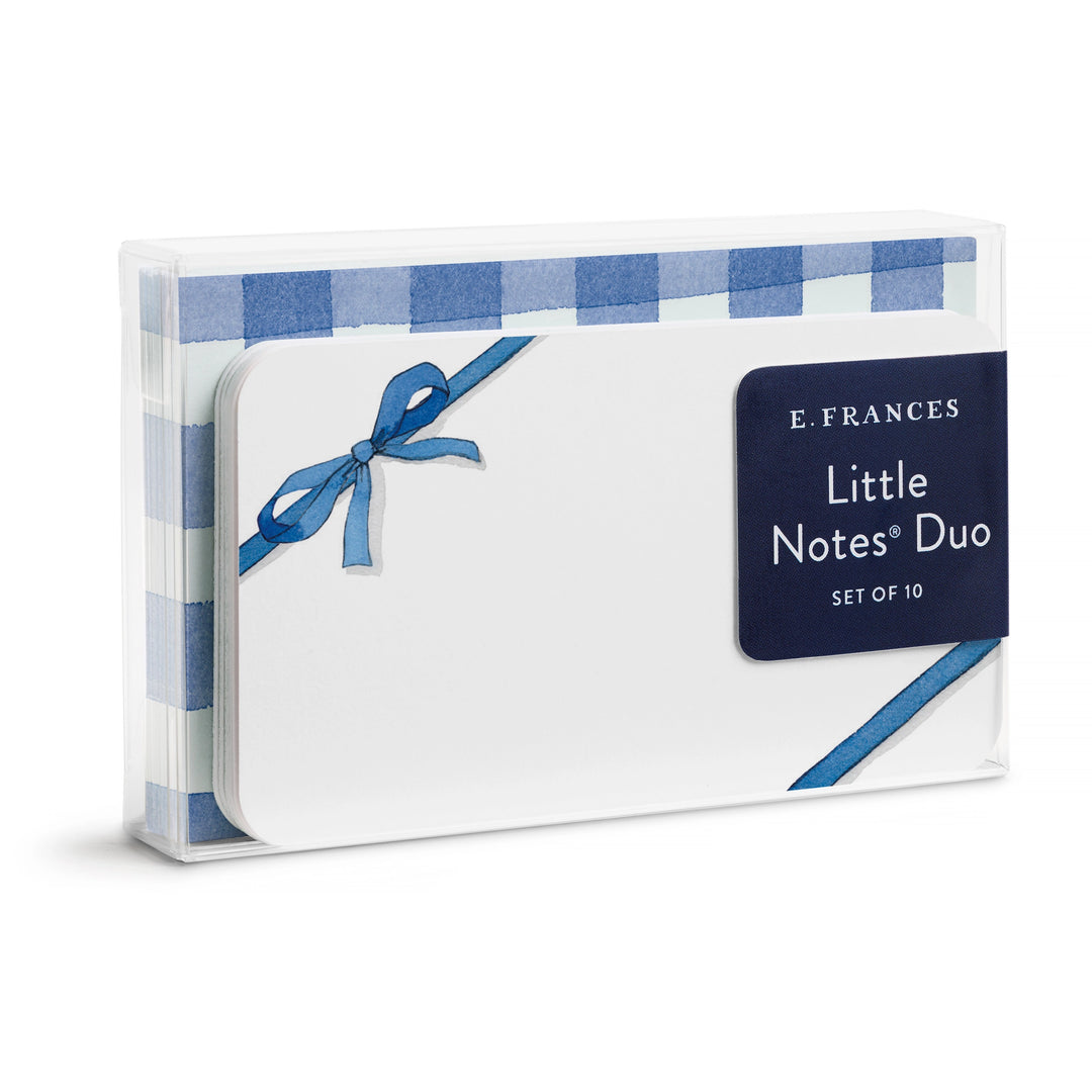 Blue Mini Notes Blue Bow Little Notes Duo Set with Envelopes – The Paper Mouse