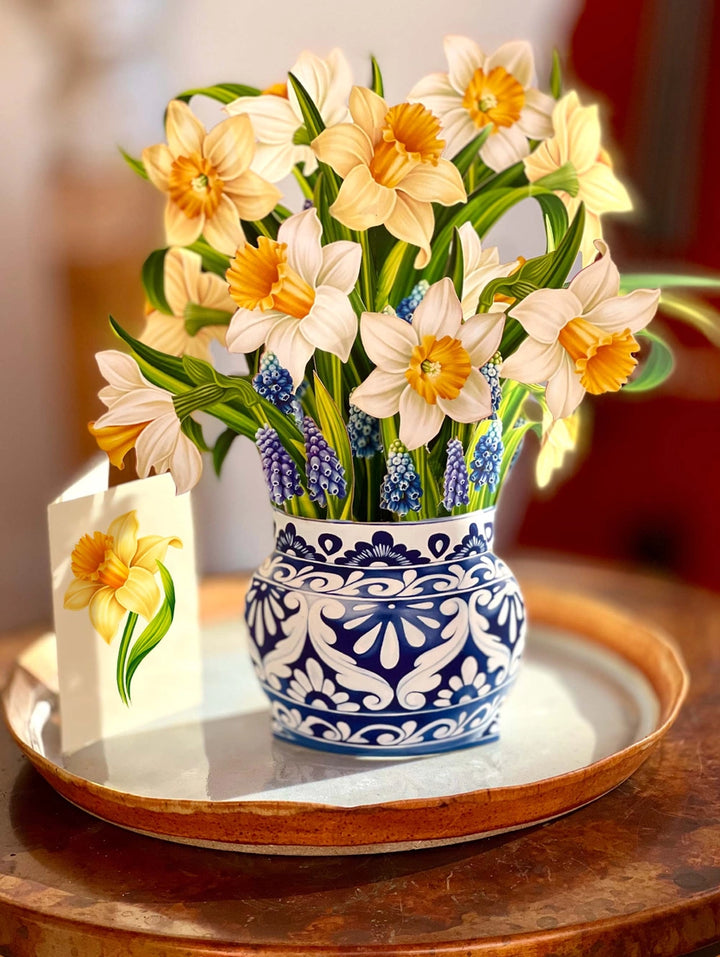 English Daffodils Large Pop-Up Card