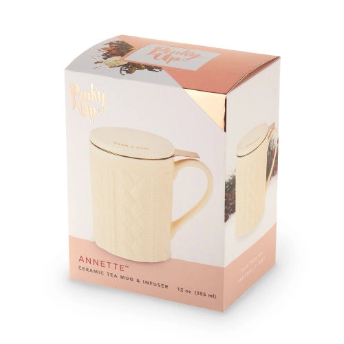Annette 3D Ceramic Mug with Tea Infuser