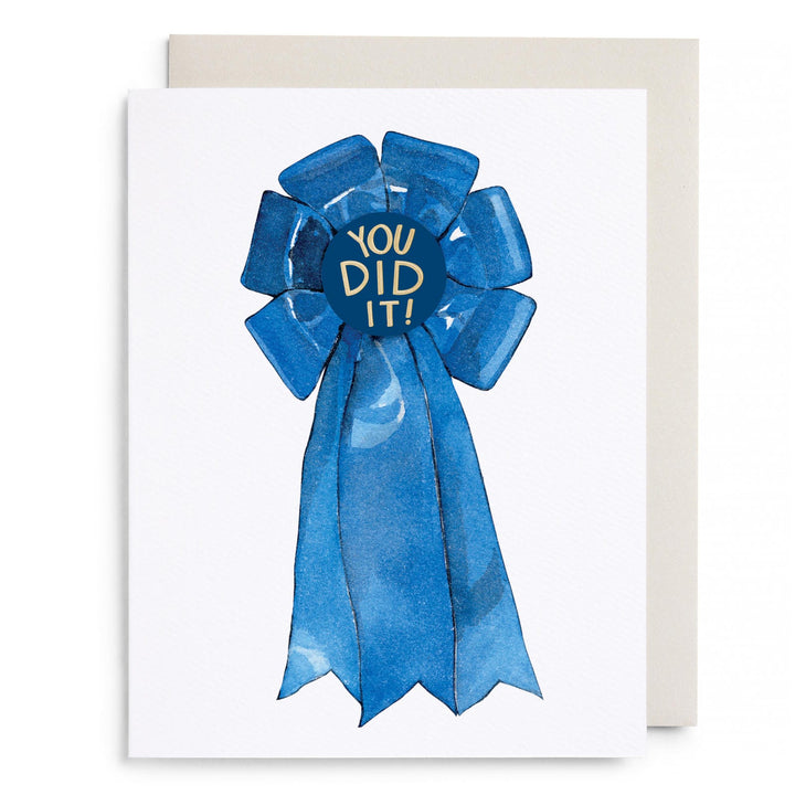 Blue Ribbon Congratulations | Greeting Card